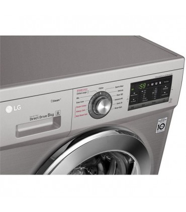 ماشین لباسشویی 8 کیلوی سفید ال جی FH4G6TDY2