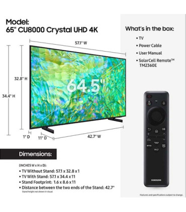 تلویزیون سامسونگ 75CU8000